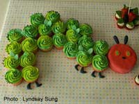 Caterpillar Cake Child's Birthday Cake
